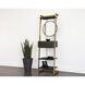 Culpo Smoke Grey / Antique Brass Entryway Storage Cabinet